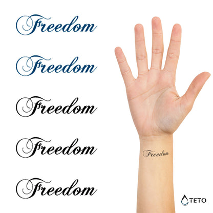 Libertà - set - TETO Tatuaggi Temporanei