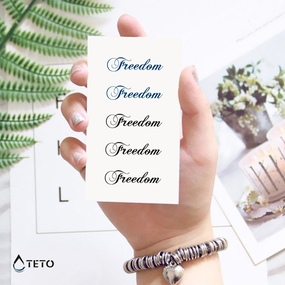 Libertà - set - TETO Tatuaggi Temporanei