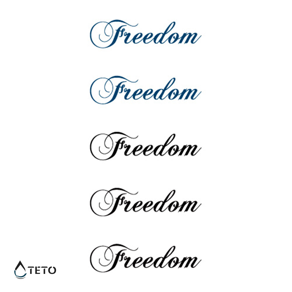 Libertà - set - TETO Tatuaggi Temporanei