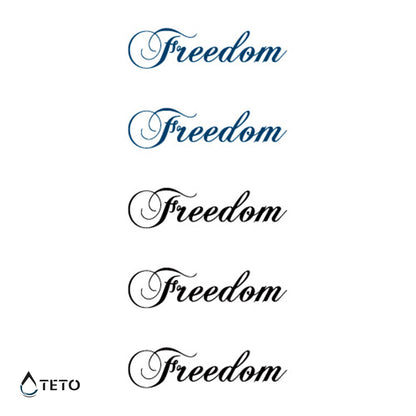 Libertà - set - TETO Tatuaggi Temporanei