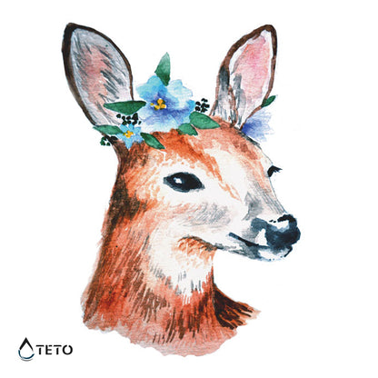 Cervo - TETO Tatuaggi Temporanei