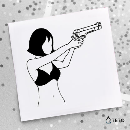 Donna pericolosa - TETO Tatuaggi Temporanei