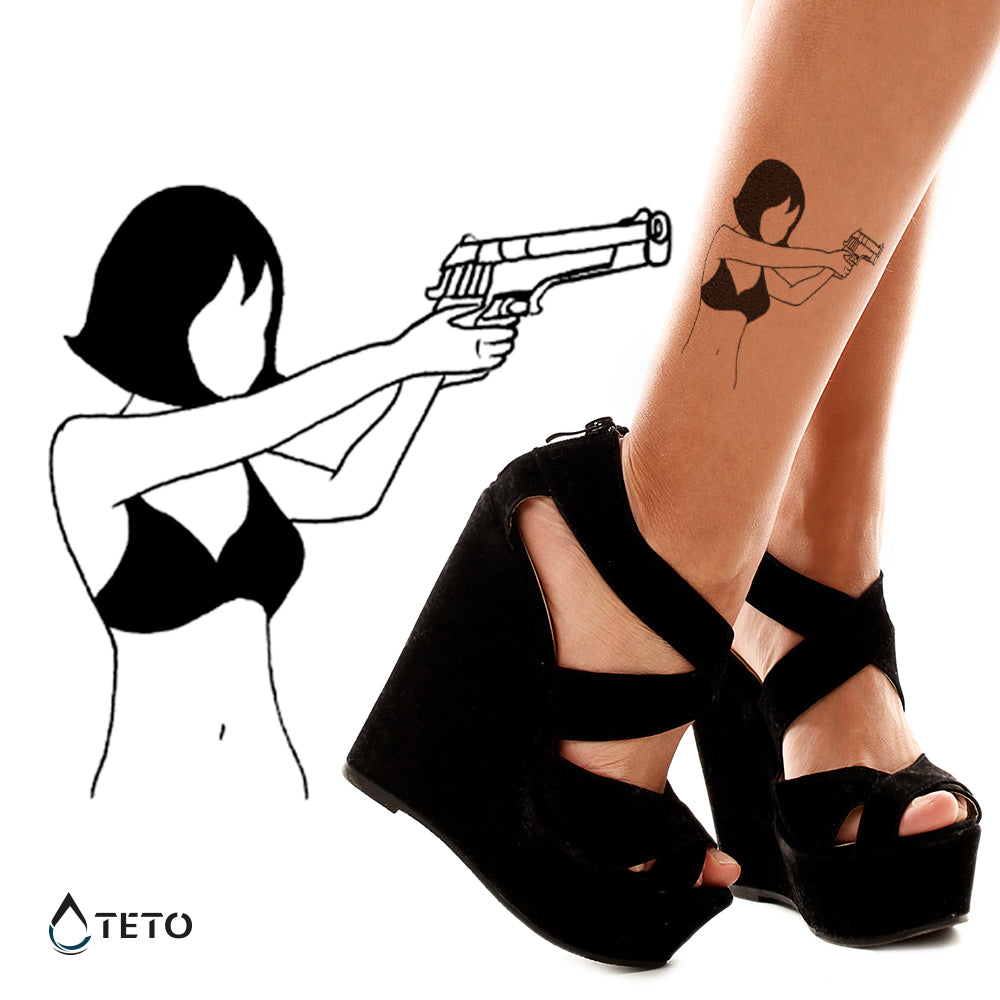 Donna pericolosa - TETO Tatuaggi Temporanei