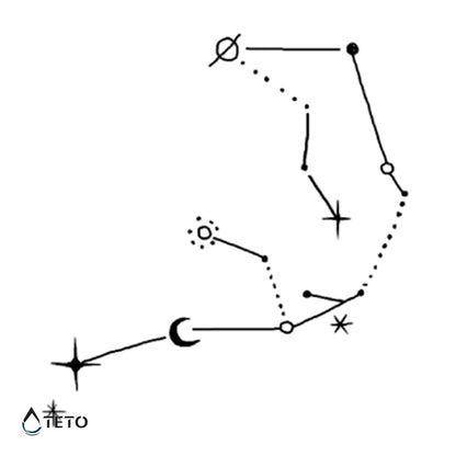 Costellazione - TETO Tatuaggi Temporanei