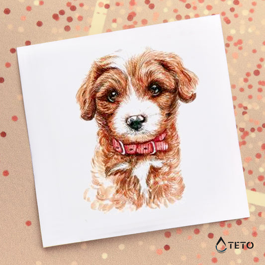 Cane adorabile - TETO Tatuaggi Temporanei