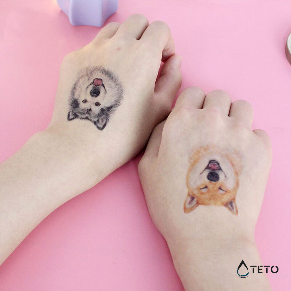 Cane Husky siberiano - TETO Tatuaggi Temporanei