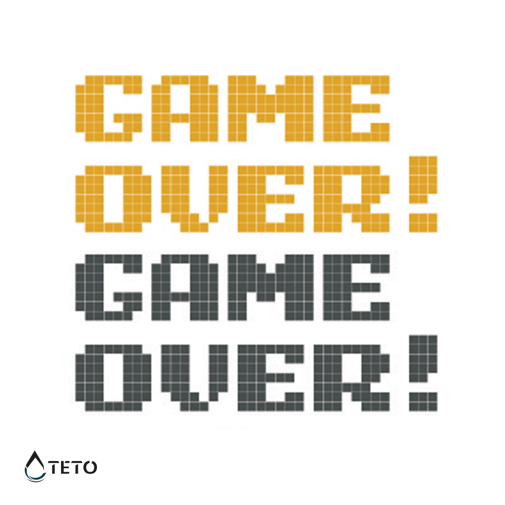 Fine del gioco - set - TETO Tatuaggi Temporanei