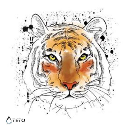 Tigre - TETO Tatuaggi Temporanei