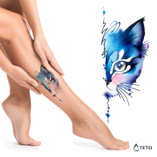 Faccia di gatto - TETO Tatuaggi Temporanei