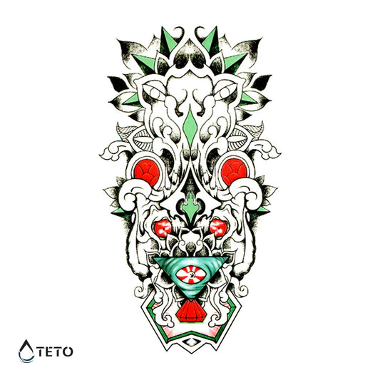 Drago astratto - TETO Tatuaggi Temporanei