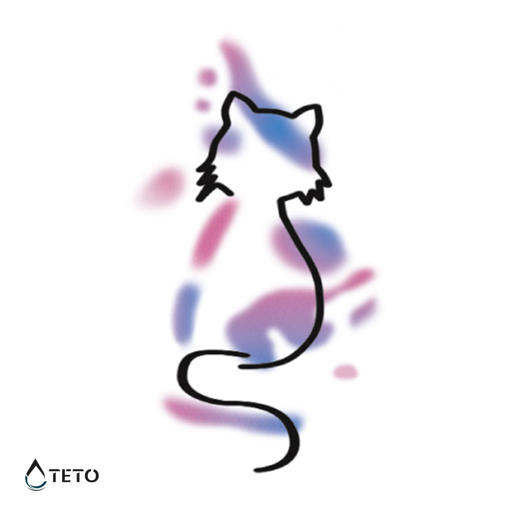 Silhouette di gatto