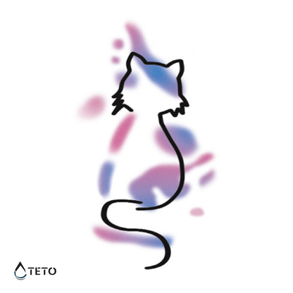 Silhouette di gatto