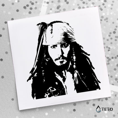 Johnny Depp - Jack Sparrow - TETO Tatuaggi Temporanei