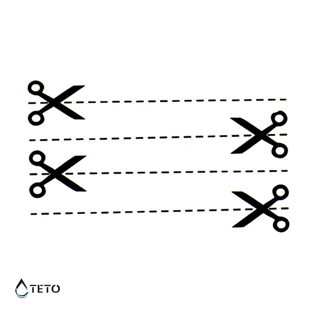 Taglia qui – set - TETO Tatuaggi Temporanei