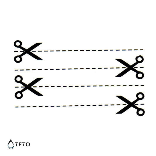 Taglia qui – set - TETO Tatuaggi Temporanei