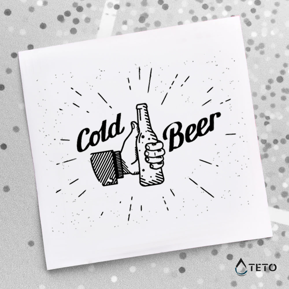 Birra ghiacciata - TETO Tatuaggi Temporanei