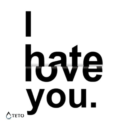 Ti amo/ti odio - TETO Tatuaggi Temporanei