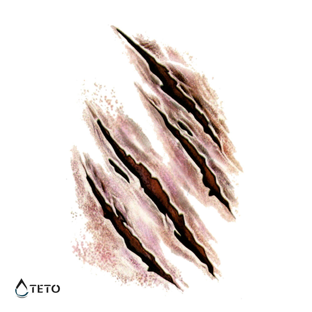 Cicatrici – Graffi - TETO Tatuaggi Temporanei