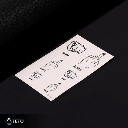 Gestualità offensive - set - TETO Tatuaggi Temporanei