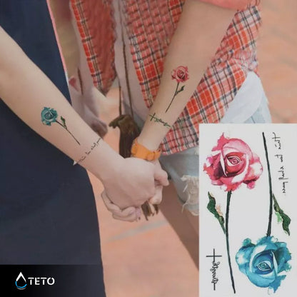 Rose motivazionali – set - TETO Tatuaggi Temporanei