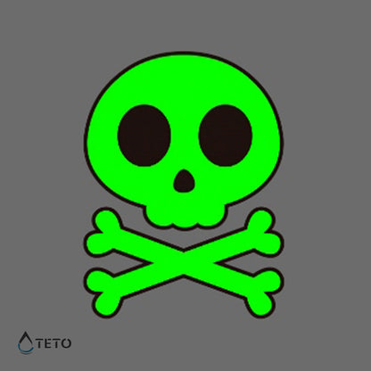 Teschio - Brilla nel buio - TETO Tatuaggi Temporanei