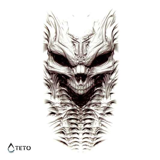 Demone spaventoso - TETO Tatuaggi Temporanei