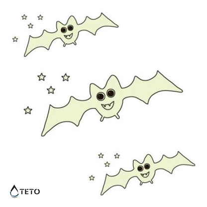 Gufo - Brilla nel buio - set - TETO Tatuaggi Temporanei