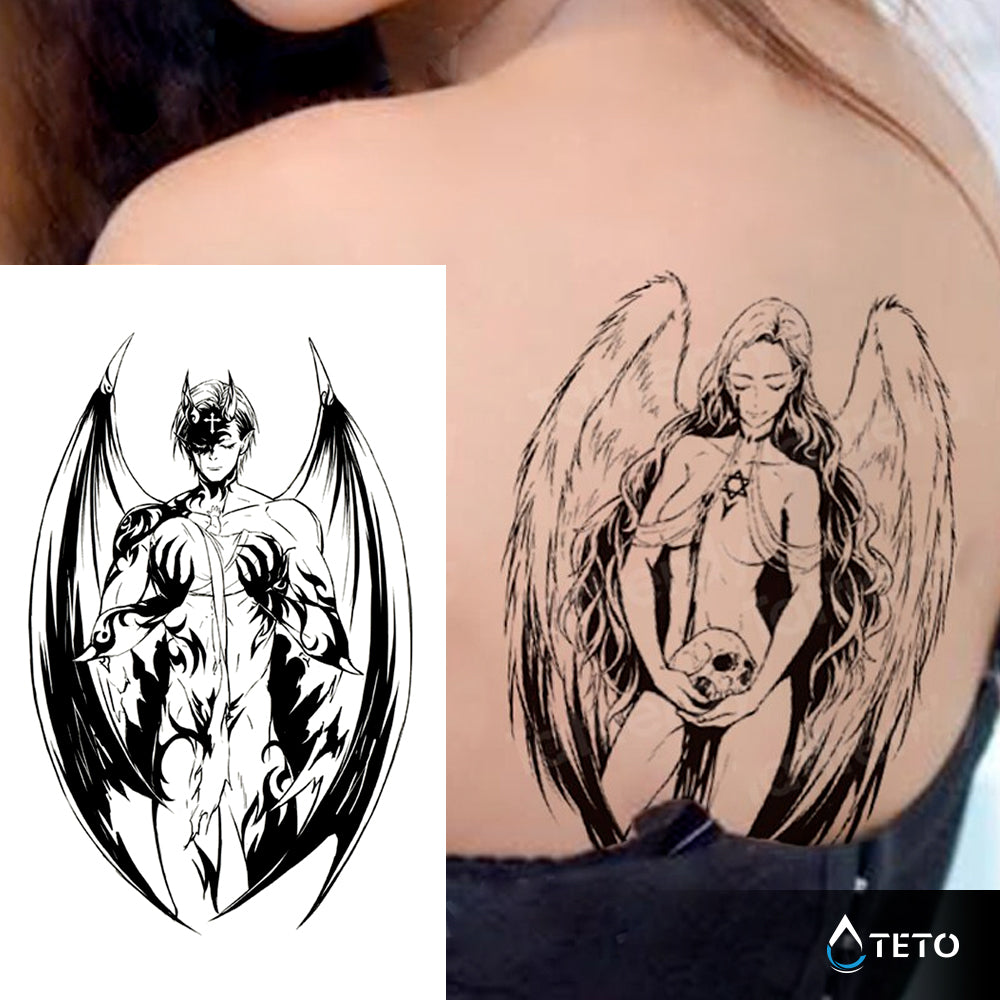 Angelo malvagio - TETO Tatuaggi Temporanei