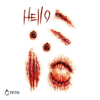 Cicatrici - graffi - TETO Tatuaggi Temporanei