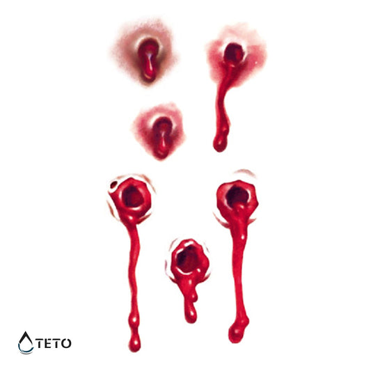 Ferita da proiettile - set - TETO Tatuaggi Temporanei