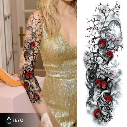 Albero con rose - TETO Tatuaggi Temporanei