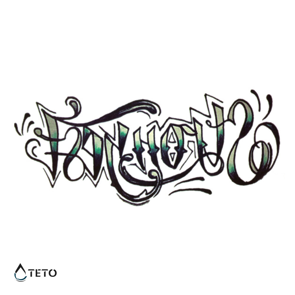 Il più forte - graffiti - TETO Tatuaggi Temporanei