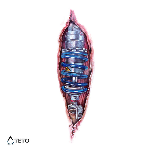 Ammortizzatore nella carne - TETO Tatuaggi Temporanei