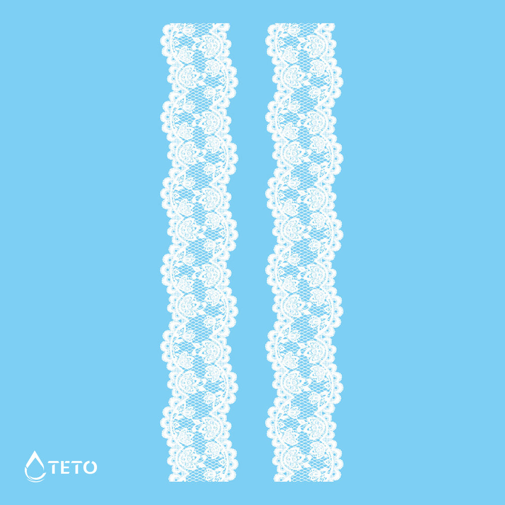 Bracciali, Giarrettiere - bianco - set - Tipo A - TETO Tatuaggi Temporanei