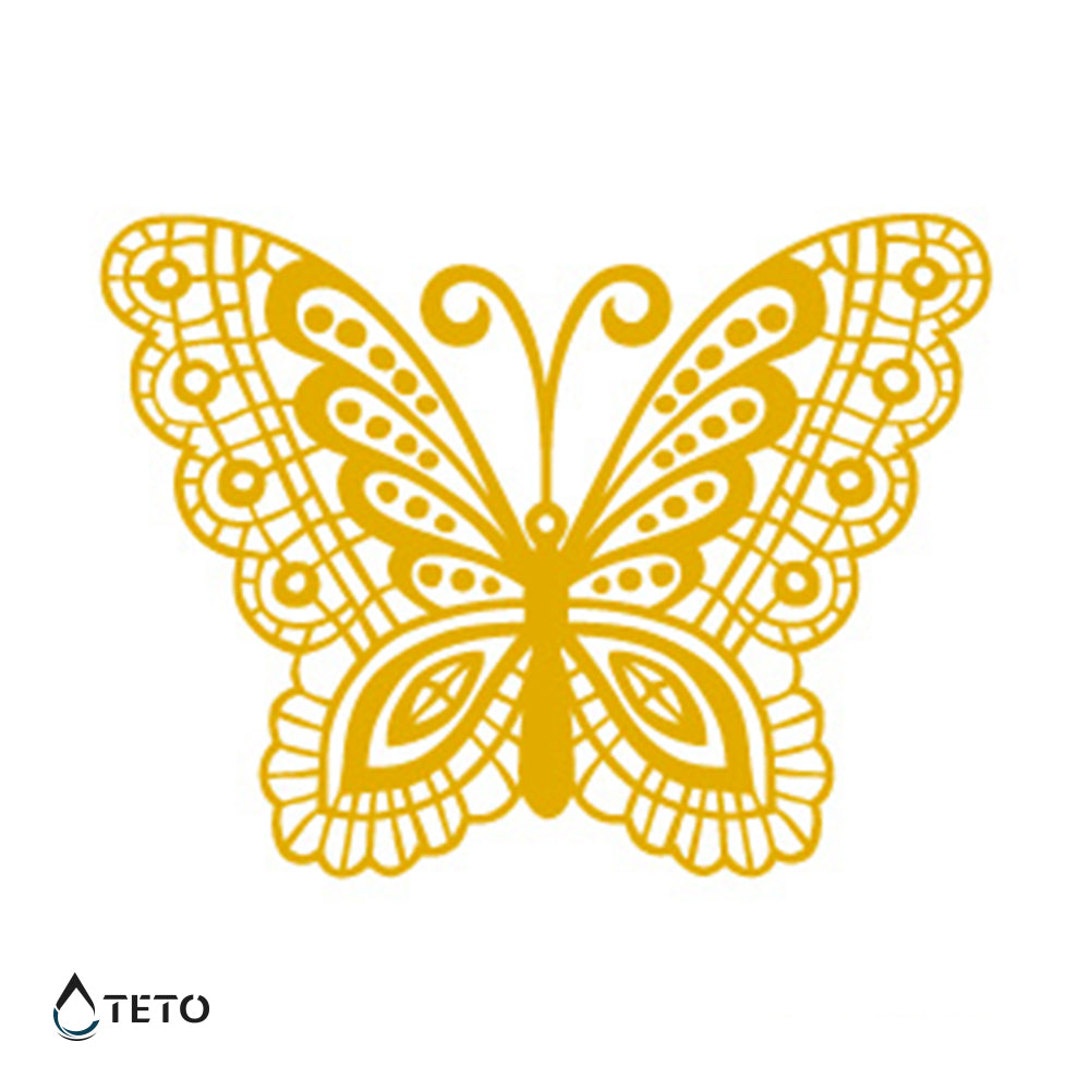 Farfalla dorata - TETO Tatuaggi Temporanei
