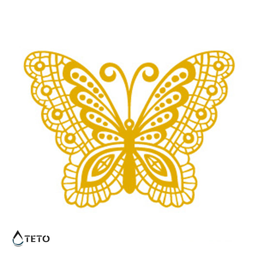 Farfalla dorata - TETO Tatuaggi Temporanei