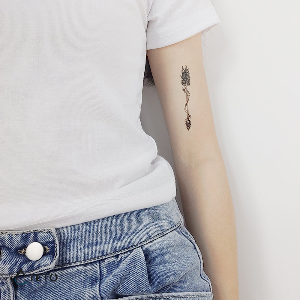 Freccie con fiori – set - TETO Tatuaggi Temporanei