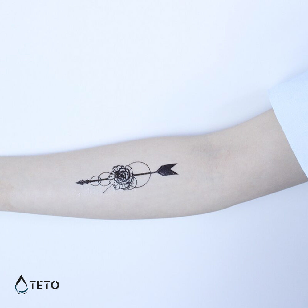 Freccie con fiori – set - TETO Tatuaggi Temporanei