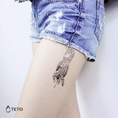 Acchiappasogni minimalista - TETO Tatuaggi Temporanei