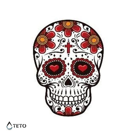 Teschio messicano – Tipo A - TETO Tatuaggi Temporanei