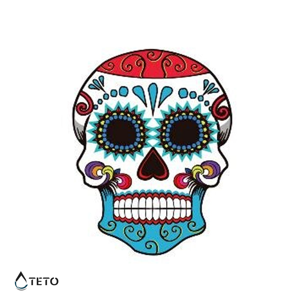 Teschio messicano – Tipo B - TETO Tatuaggi Temporanei