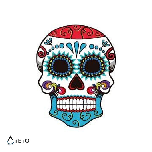 Teschio messicano – Tipo B - TETO Tatuaggi Temporanei