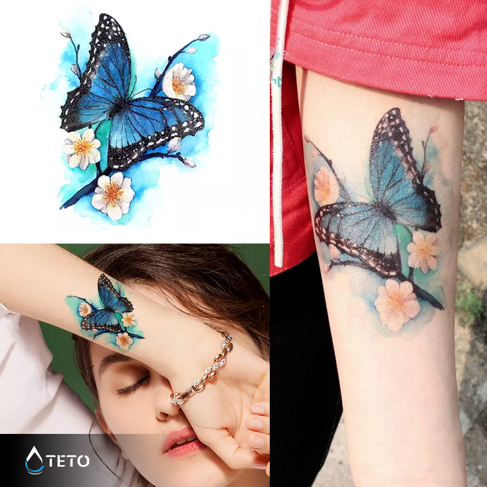 Farfalla – Glitterati - TETO Tatuaggi Temporanei