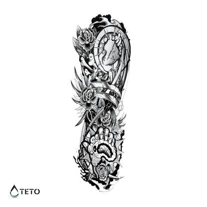 Rosa nera - TETO Tatuaggi Temporanei