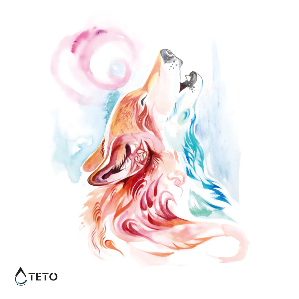Lupo colorato
