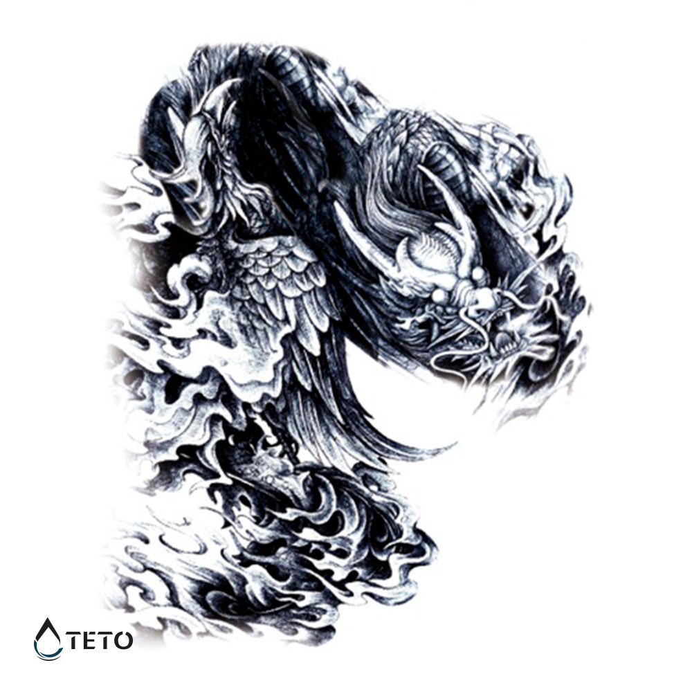 Drago orientale - TETO Tatuaggi Temporanei