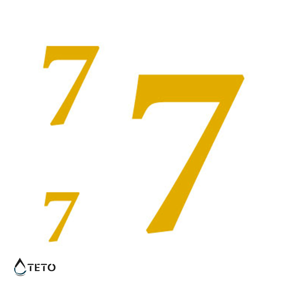 Numero 7 - set - TETO Tatuaggi Temporanei