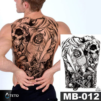 Guerriero cinese - TETO Tatuaggi Temporanei