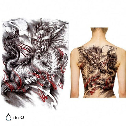 Drago misterioso – Tipo A - TETO Tatuaggi Temporanei