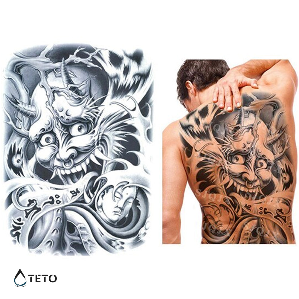 Demone cinese - TETO Tatuaggi Temporanei